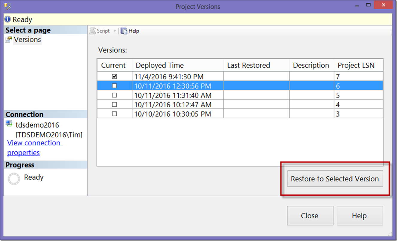 SSIS Catalog Project Versioning - Tim Mitchell